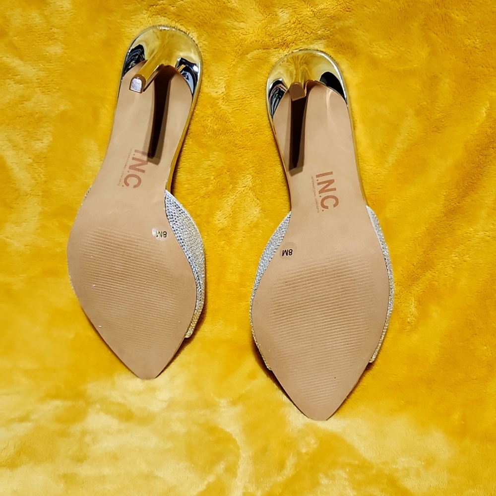INC Womens Amra Evening Slip On Heels - Picture 3 of 4